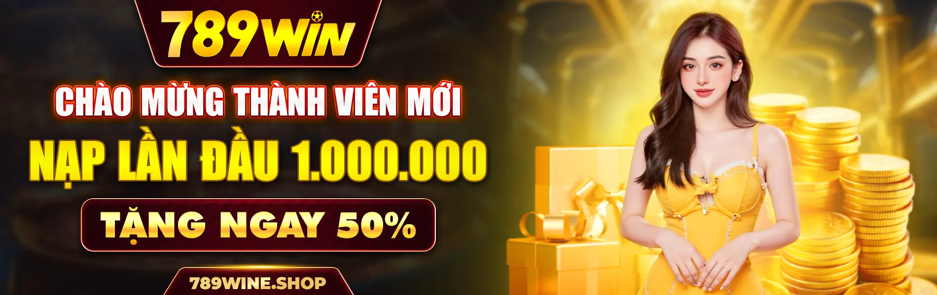 chào mừng thành viên mới nạp đầu 1.000.000 tặng 50%